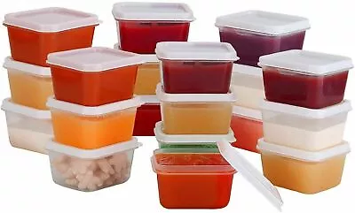 Mini Containers Food Storage Condiment Sauce Containers Baby Food Storage 40 Pk • $22.12