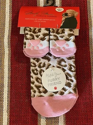 Marilyn Monroe Matching Pet Owner Socks Women OS Small Dog CHEETAH • $5.99