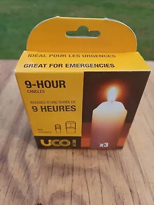 NEW UCO L-CAN3PK 9-Hour Lantern Candles 3 Pack X3 Candle • $11.99