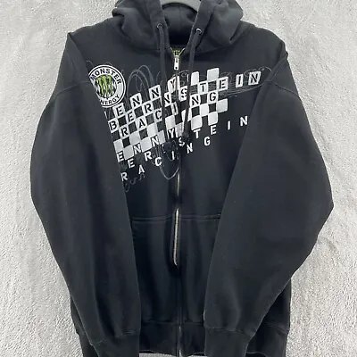 Monster Energy Kenny Bernstein Long Slv Full Zip Sweatshirt Hoodie Jacket Sz L • $56.21