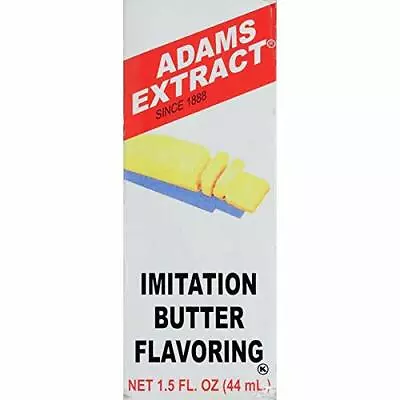 Adams Imitation Butter Extract Flavoring 1.5oz Bottles (Pack Of 3) • $28.86