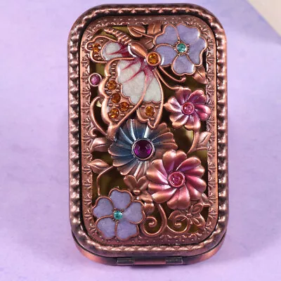 Makeup Mirror Compact Folding Mirror Travel Small Vintage Mirror • $13.29