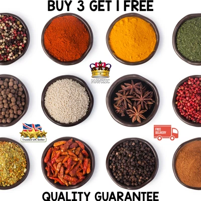 £3.09 • Buy NAVRIC Spices Herbs Chilli Seasonings Masala Whole Ground | FREE Postage | UK