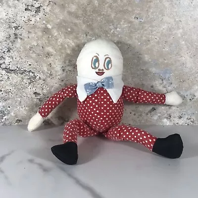 Vintage Handmade Fabric Humpty Dumpty Small Doll Folkart Plush • $12.99