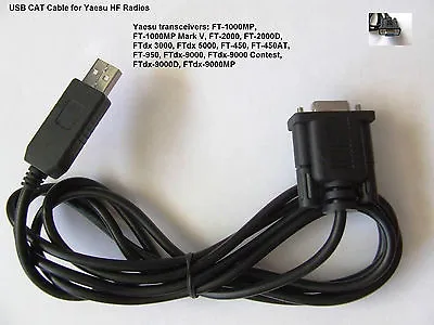 USB CAT Cable For Yaesu FT 1000MP Mk V FT 450 FT 950 FT 1000MP &  1.8M  Long • £15.99