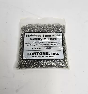 Lortone Stainless Steel Shot Mix 1 Lb For Tumbling Jewelry Various Shapes • $34.89