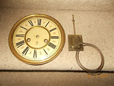 Antique Vienna Wall Clock Dial And Brass Gong • £20