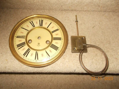 Antique Vienna Wall Clock Dial And Brass Gong • £20