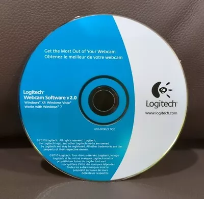 Logitech Webcam Software V2.0:  Windows XP Vista Windows 7 • $7.98