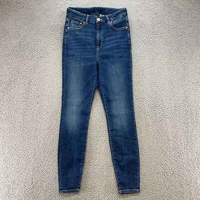 H&M &Denim High Rise Skinny Jeans Womens Size 28 Cotton Blend Stretch Denim Blue • $6.48
