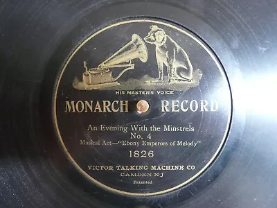 Monarch Record 1826 Ebony Emperors Of Melody An Evening With The Minstrels No 4 • $8