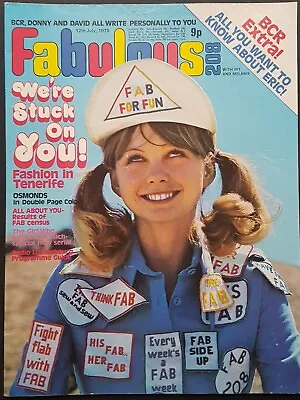 Fab 208 Magazine 12 July 1975 - Osmonds Bay City Rollers David Cassidy • £12.80