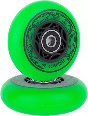 AOWISH Ripstik Wheels 76mm 90a With ABEC-9 Bearings 2-Pack • $29.49