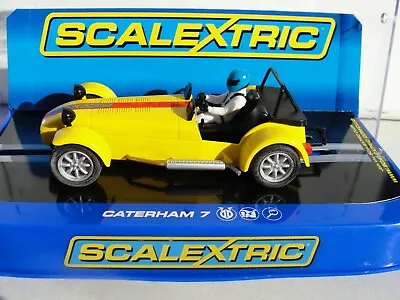 £39.99 • Buy Scalextric Caterham 7   Yellow   C3425  1:32 Slot New Old Stock Boxed