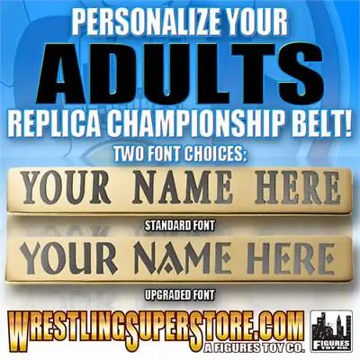 Personalized Nameplate For WWE Adult Size Replica Championship Belts • $85.47