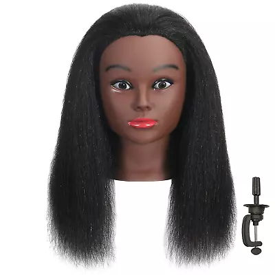 100% Human Hair Mannequin Head Hairdresser Manikin Cosmetology Training Doll • $36.28