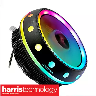 COOLMOON UFO ARGB CPU Radiator RGB Colour-Changing Computer Cooling CPU Fan • $22.95