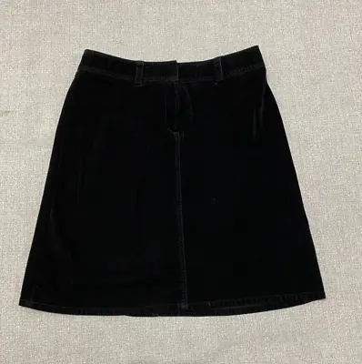 J Jill Skirt Womens 12 Petite Black Pencil Unlined Casual Preppy Rayon Straight • $11.90