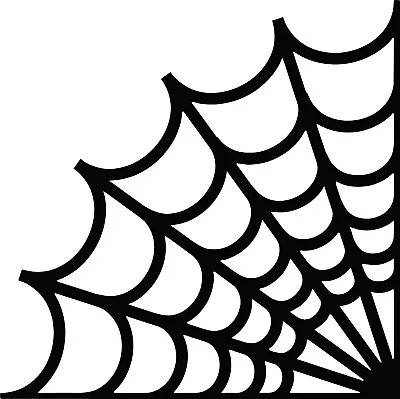 Corner Spider Web Cobweb Vinyl Decal Sticker For Car/Window/Wall • £3.49