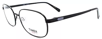 Timex 3:43 PM Men's Eyeglasses Frames Titanium Large 58-18-150 Black • $42.47