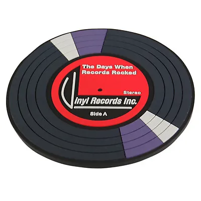 £3.95 • Buy Vinyl Record Coaster. Cool PVC Classic Retro Music Desk Gift For Him And Her