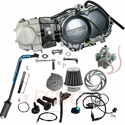Lifan 125cc Engine Motor 4-strokes Kick Start Carb Off-Road CT110 PIT DIRT BIKES • $371.75