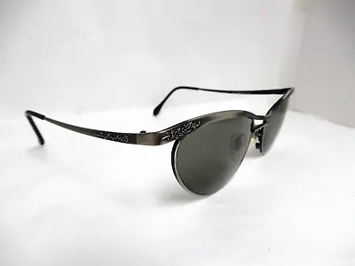 RARE Vintage FOSSIL EYEWEAR Women ROSEMARY Sunglasses MS1010ASM Metal Gray VGC • $42