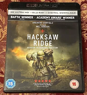 Hacksaw Ridge 4k Uhd + Blu-ray Genuine Uk Release Immediate Dispatch • £13.98