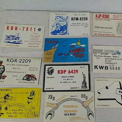 QSL Radio Cards Amateur Radio QSL Cards Lot New York QSL Radio Cartoons Lot WOW • $19.99