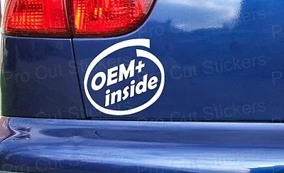OEM+ Inside Custom Detailed Car Window Bumper Stickers Decals JDM DUB Scene • $7.03