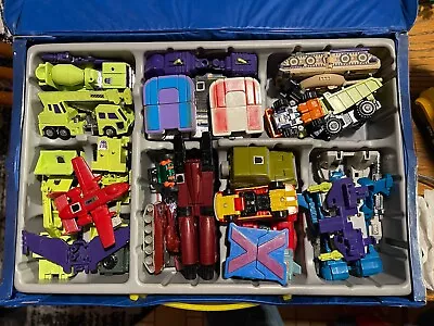 Vintage G1 TRANSFORMERS Action FIGURES Devastator Soundwave Lot Hasbro Repairs • $299.99