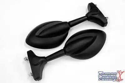 FOR YAMAHA YZF-R6 600R R R1 R6 FZR 600 1000 ALL BLACK LOOK MIRRORS E9 Mark On • $12.49