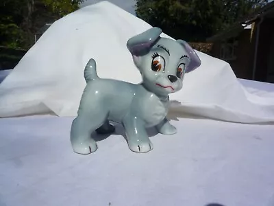 Vintage Wade Disney Blow Up Lady And The Tramp Figurine 60s? Scamp Dog • £10