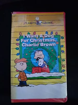 Peanuts Classic; I Want A Dog For Christmas Charlie Brown (VHS 2004) • $6.99