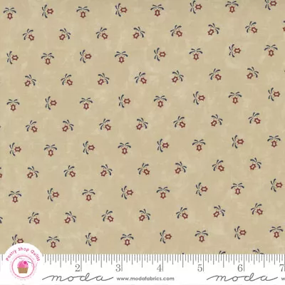 Moda FREEDOM ROAD 9696 11 Tan Beige Multi Floral KANSAS TROUBLES Quilt Fabric • $6.25