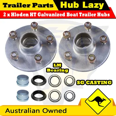 Superior Galvanised Boat Trailer Hubs Holden HT With HOLDEN / LM Bearings  • $71.99