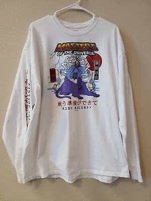 Riot Society Masters Of The Universe Long Sleeve White T-Shirt XXL MOTU  • $14.95