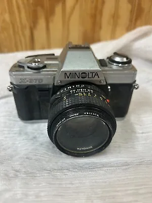Minolta X-370 35mm SLR Film Camera Body Only Black Untested AS IS Found • $20
