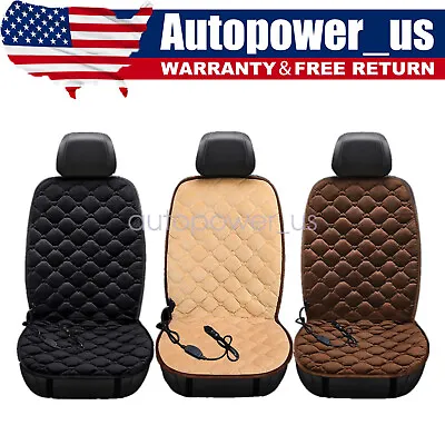 Heated Seat Cushion Universal 12V Car Seat Heater Heated Cover Warmer Pad • $22.98