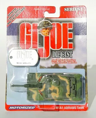 New In Package G.I. Joe Diecast Motorized M1A1 Abrams Tank SERIES 1 • $7.99