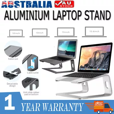 Upgrade Portable Aluminium Laptop Stand Tray Holder Cooling Riser 11-17” MacBook • $24.79