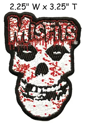 Misfits - Bloody Skull Logo - Embroidered Patch - Brand New - Music Band 1749 • $6