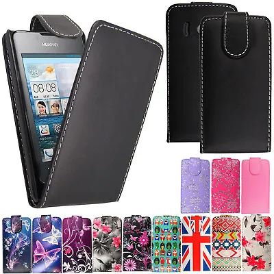 Case  For Huawei Ascend G510 G620s P8 Lite Honor 7 Magnetic Flip Leather Cover • £2.99
