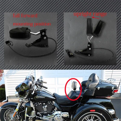 $61.49 • Buy Adjustable Rider Backrest W/ Mounting Fit For Harley Touring FLHR FLHX 2009-2023