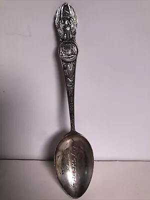 Sterling Souvenir Spoon State Of Michigan - Etched W/ Rogers City • $30