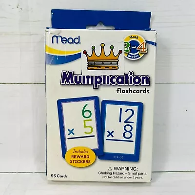 Mead Multiplication Flash Cards 55 Cards *Free Shipping* • $11.50