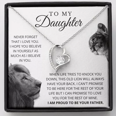 To My Daughter Necklace Never Forget Forever Love You Best Gift For Daughter • $17.99