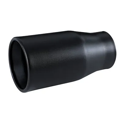 Double Wall Exhaust Tip Black Coating Muffler Pipe 3 ID X 4 OD X 7.5 L										 • $25.99