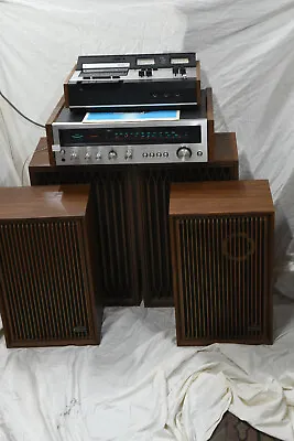 Kenwood KR-2400 Amplifier Tape & 4 Speakers Stereo HiFi System Vintage Japan !! • $999.95