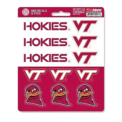 Virginia Tech Hokies Vinyl Die-Cut Sticker Set / Decal Sheet *Free Shipping • $6.87